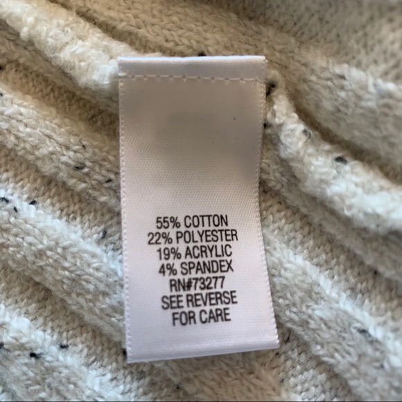NWT CROFT & BARROW Size XXL Ivory Cardigan Sweater - Picture 6 of 7
